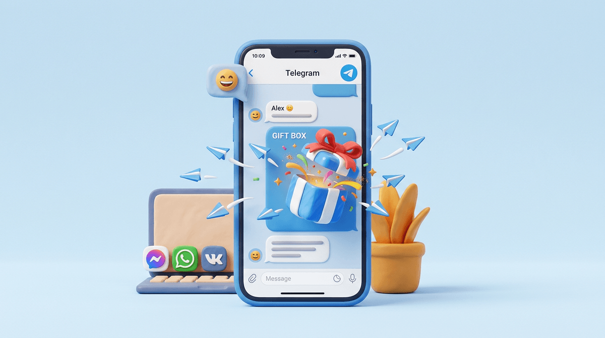 Дарим 10 дней бесплатного использования Telegram