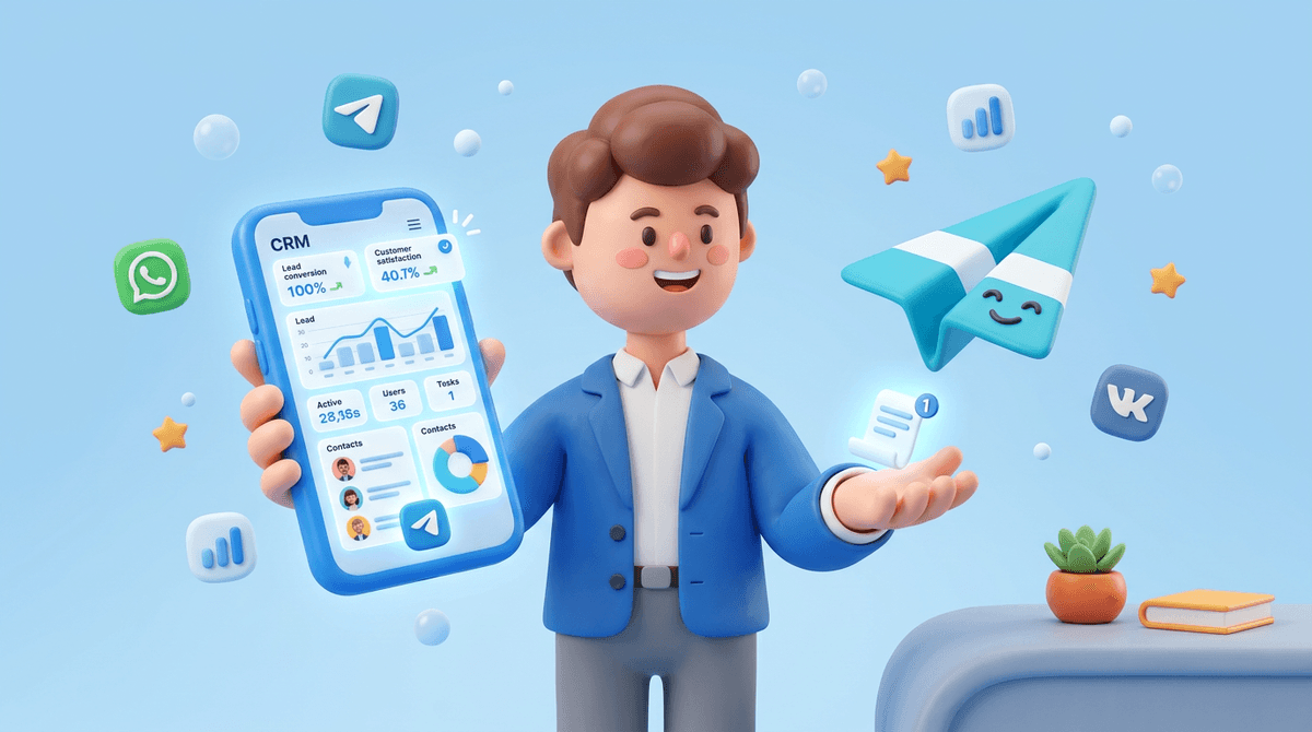 Интеграция Telegram с CRM в Teletype App