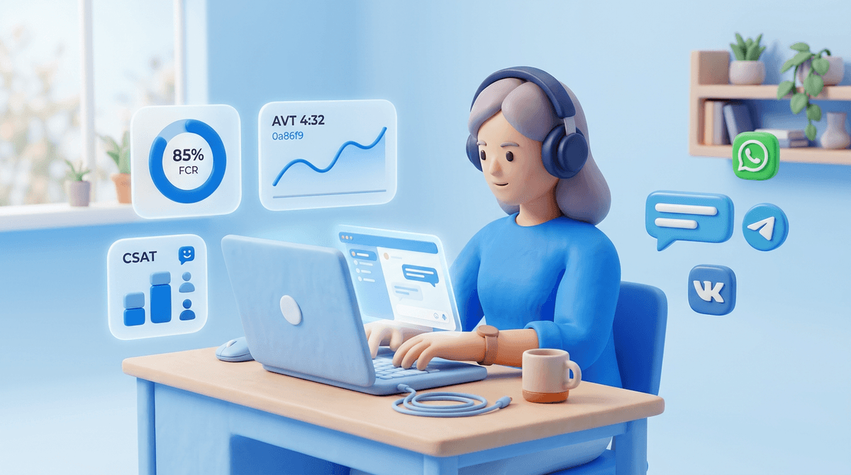 Как измерить систему KPI для удаленных сотрудников контакт-центра