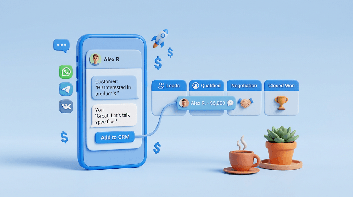 Как с помощью CRM можно удержать клиента через мессенджеры