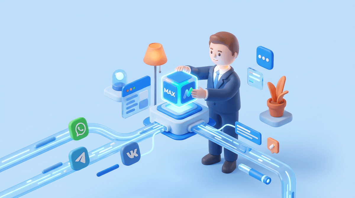 Мессенджер MAX для бизнеса: переписка с клиентами в общем окне вместе с Telegram и другими каналами