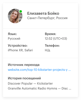 Используйте то,  что знаете  о клиентах